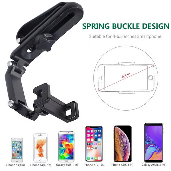 Rotatable & Retractable Car Phone Holder