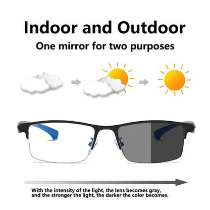 Sapphire-Hard, Anti-Blue Light Reading Glasses