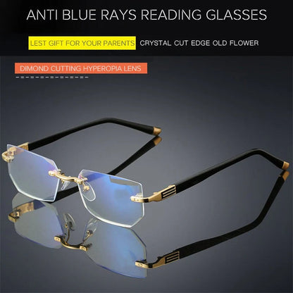 Sapphire-Hard, Anti-Blue Light Reading Glasses