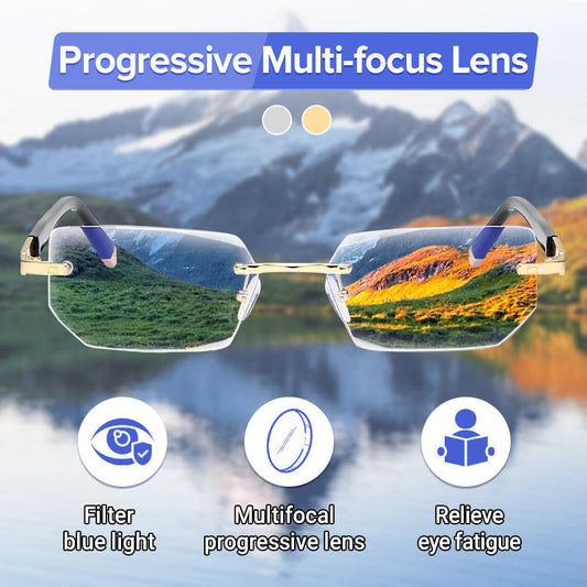 Sapphire-Hard, Anti-Blue Light Reading Glasses