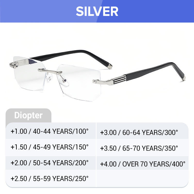 Sapphire-Hard, Anti-Blue Light Reading Glasses