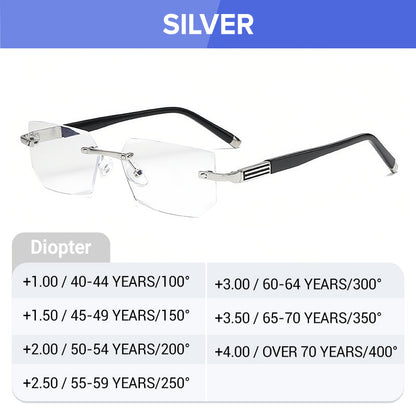 Sapphire-Hard, Anti-Blue Light Reading Glasses