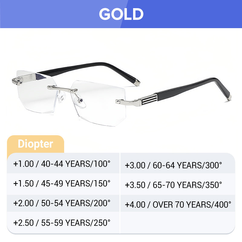 Sapphire-Hard, Anti-Blue Light Reading Glasses