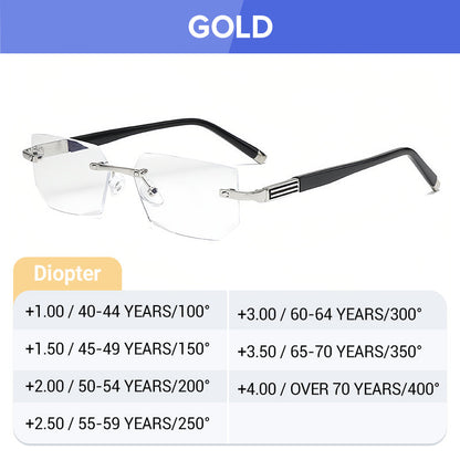 Sapphire-Hard, Anti-Blue Light Reading Glasses